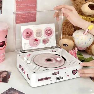 레트로 CD 플레이어 감성 스피커 블루투스 오디오