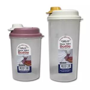 (타입 대)도어 미니 원형보틀 H 물병 물통 잡곡보관통 잡곡통 다용도보틀 가루보관통 계량물병 투명보틀 휴