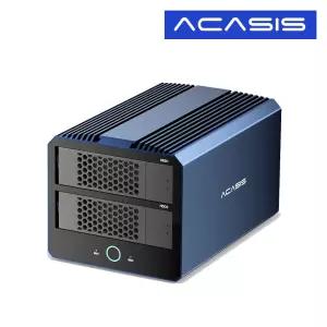 아카시스 H004 하이브리드 RAID 4베이 HDD x 2bay M.2 NVMe x 2bay 전송 속도 40Gbps 외장스토리지 DAS 외장하드 케이스_N