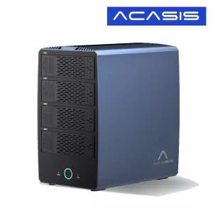 아카시스 H006 하이브리드 RAID 6베이 HDD x 4Bay / M.2 NVMe x 2Bay 전송 속도 40Gbps 외장스토리지 DAS 외장하드 케이스_N