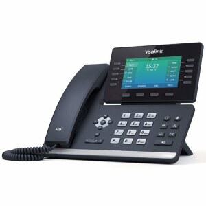 Yealink T54W IP Phone, 16개의 VoIP 계정. 4.3인치 컬러 디스플레이. USB 2.0, 802.11ac Wi-Fi, 듀얼 포트 기가비트 이더넷, 802.3af PoE, 전원 어댑터 미포함 (SIP-T54W)