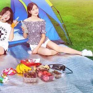 (제품선택 양면 은박 돗자리(6인용))초대형 양면 은박 돗자리 피크닉 방수 매트 휴대용 접이식 돗자리