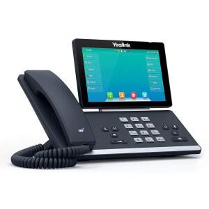 Yealink T57W IP Phone, 16개의 VoIP 계정. 7인치 조절 가능한 컬러 터치 스크린. USB 2.0, 802.11ac Wi-Fi, 듀얼 포트 기가비트 이더넷, 802.3af PoE, 전원 어댑터 미포함 (SIP-T57W)