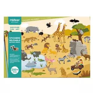 손 눈 협응력 동물원꾸미기 유아스티커 놀이북 교구 장난감