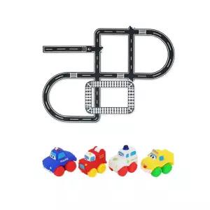 4ype 거실 교통놀이 도로모형 세트 국민캐릭터 체험 유아용