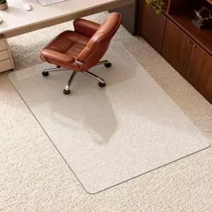 하이 파일 카펫과 하드우드 바닥을 위한 Soimeat 하드 프로스팅 오피스 의자 매트 32인치 x 47.2인치