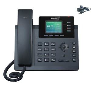 IP 전화 시장 Yealink SIP-T34W WiFi - 전원 어댑터 포함 4개의 VoIP 계정. 2.4인치 컬러 디스플레이. 듀얼 포트 기가비트 이더넷, 802.3af PoE, (SIP-T34W-PSU)