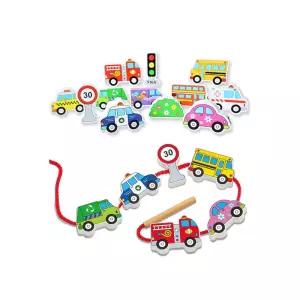 2세남아 자동차완구 집중력향상 실꿰기 4세놀이 시지각능력 IQ