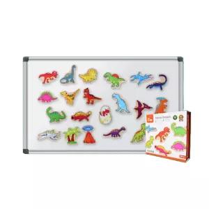 냉장고에 붙였다 떼었다 자석공룡 20P 학습교구 동물모형 소품