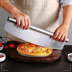 [2개구성] 컷터 스테인리스 도구 기 칼 자 반달 스크래퍼 도우 피 스텐 커터 커팅 반죽 베이킹 HWFHP2SR