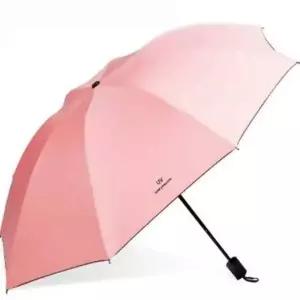 ( )작은우산 여행용휴대용우산 여행용우산 접이식우산 양우산 자동 양산겸용 암막 핑크