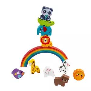 18개월 아기발달 동물퍼즐 밸런스게임 수학놀이 탐구 쌓기