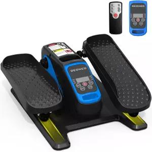 원격 제어와 12가지 속도 조절이 가능한 가정용 시니어 조용하고 소형 전기 좌식 페달 운동기인 책상