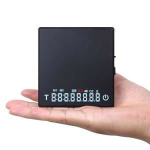 디지털 미니 커피 저울 2kg 0.1g 충전식 LED 블랙