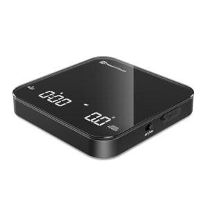 미니 커피 저울 2kg 0.1g USB-C 충전 타이머 블랙