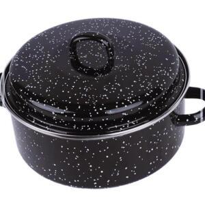 [2개구성] 높은 열전도율 직화홀 양수-26cm 범랑제 고구마솥 군옥수수 군고구마 IPWE20042