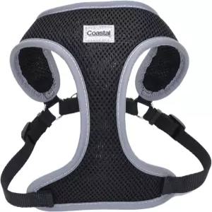 해안 애완동물 편안함 부드러운 반사 랩 조절 가능한 개 하네스 - 소형 및 대형견을 위한 당기지 않는