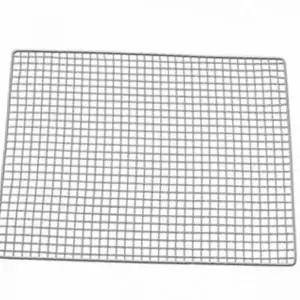 일회용 석쇠 아연 도금 석쇠 직사각형 휴대용 바베큐망 대형 숯불 생선