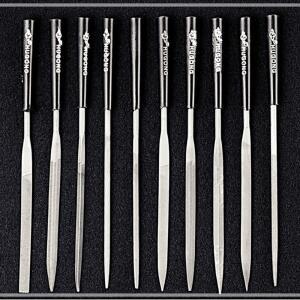 [2개구성] 본조 날 세공용 쇠 정밀 금형용 야스리 세트 줄 연마능력이 뛰어난 LWBB312A