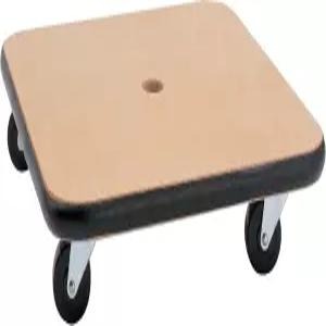 챔피언 스포츠 우드 스쿠터 - 12인치 또는 16인치 크기의 고무 캐스터가 있는 내구성