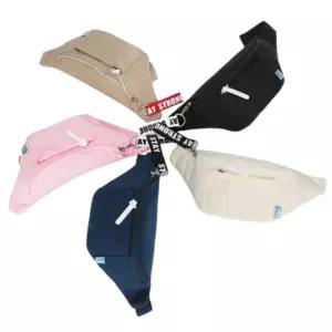 미니멀 남녀공용 코디룩 웨이스트백 포인트 런닝 넉넉한 프리 포켓 가능한