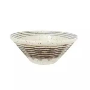 빈티지브라운 삼각면기 19.7cm