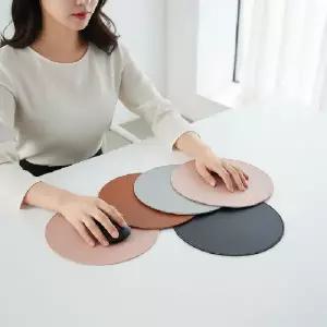 (타입 4종세트)고급 가죽 대형 방수 마우스패드 사무실 책상 패드 휴대용 마우스 받침대 오피스용