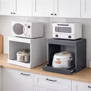 아트박스/바이탈버브 리체 전자레인지 미니 밥솥다이 선반수납장