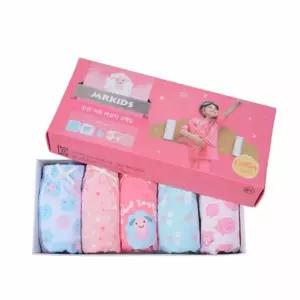 면 여 아동 삼각 팬티 5매 여아 여자 아이 팬티/남자/어린이/남아/유아/키즈/주니어/데일리/속옷/어린이집