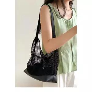 시원한 메쉬 나일론 그물백 여름 비치백 데일리숄더백 바캉스가방 휴대용쇼