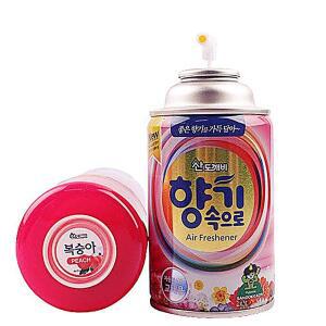 [3개구성] 향캔 방향제290ml복숭아 산도깨비 냄새제거 향기속으로 악취방지 화장실 분사기 BHWDB19D3
