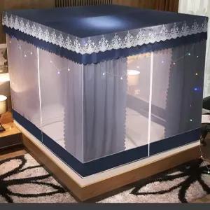 사각 난방텐트 방한 텐트 침대 단열 실내 외풍차단 거실 커튼