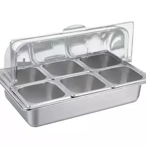 업소용 반찬통 스텐 높이 사각 거치대 cm3칸 AA세트 밧드 보관통 0cm 진열 식