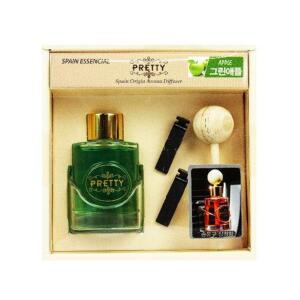 [2개구성] 산도깨비 BTM 형 디퓨저 30ml-그린애플 탈취 방향 량 송풍구 차 용 장착 QW95B81D