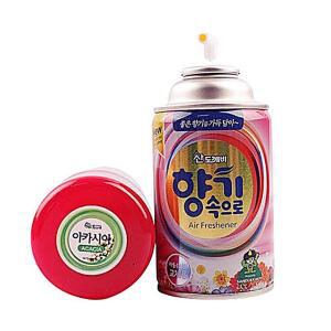 [3개구성] 분사기 방향제290ml아카시아 냄새제거 악취방지 향기속으로 산도깨비 향캔 화장실 BHWDB19D5