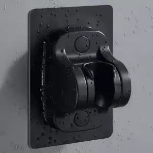 ( )무타공 걸이 욕실 블랙 샤워봉거치대 샤워기거치대