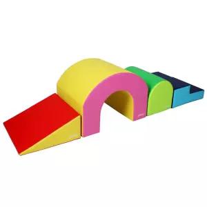 국산 유아 체육교구 방염 항균 비비드 터널 매트세트 체육회 어린이집 놀이매트