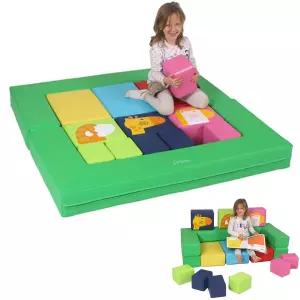 국내산 실내 체육교구 방염 항균 동물블록 멀티매트 어린이집 학교체육 놀이매트