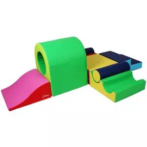 국산 실내 체육교구 방염 항균 터널 미끄럼 블록매트 놀이매트 학교체육 유치원