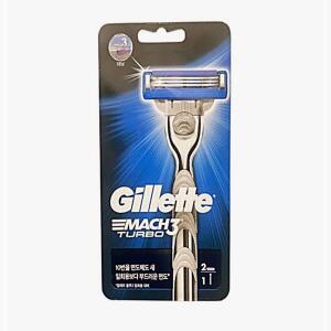 [2개구성] 마하3 질레트 터보면도날2개입 세트 면도기 저자극 일회용 FLWFFZLXV