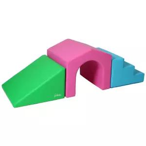 국산 실내 체육교구 방염 항균 무독성 터널 블록매트 실내용 놀이방 체육수업