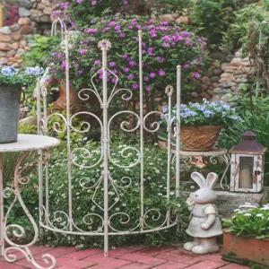 엔틱 정원 울타리 테라스 야외 넝쿨 식물 빈티지 철제 앤틱