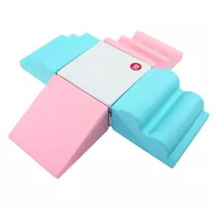 국산 영유아 체육교구 안전소재 십자언덕 PU 블록매트 놀이방 어린이집 학교체육