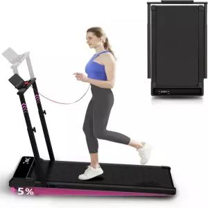 책상 밑 워킹 패드 트레드밀 사무실용 휴대용 미니 리모컨이 있는 2 in 1 걷기 조깅 LED 디스플레이