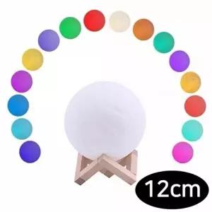 ( )키즈맘아트 아이방무드등 달님 무드등 12cm (레인보우 멀티컬러)