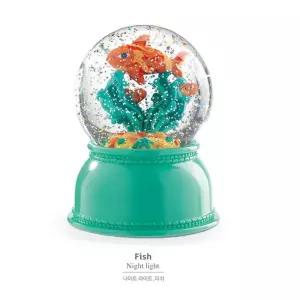 은은한 아이방 야간불빛 감성물고기 스노우볼 어린이용 책상소품 선물추천 DP용