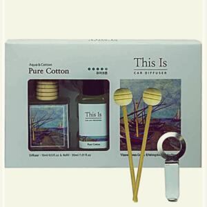 [2개구성] 비치형 코튼향 디스이즈 코튼어라운드 30ml 생활용품 15ml 리필 ml 차량용 향수 LWFH1IL4