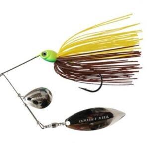 [2개구성] 서스펜드타입 1/4oz A004 쉐드 채비 겨울 스트레이트 스피너베이트 배스 루어 웜 EW85F323