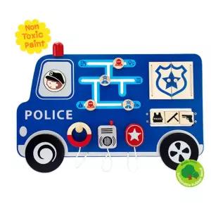 상상력발달 경찰차 창의학습 원목 벽걸이교구 소근육발달 인테리어효과 집콕놀이