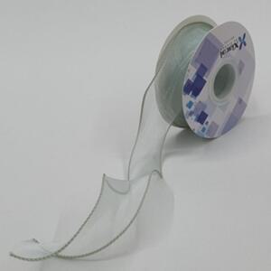 [2개구성] 공예 꽃다발 선물 펄 민트그린 오간디 끈 띠지 리본 포장 EWCFD3CA